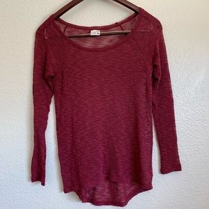 Burgundy Full Tilt Lightweight Sweater